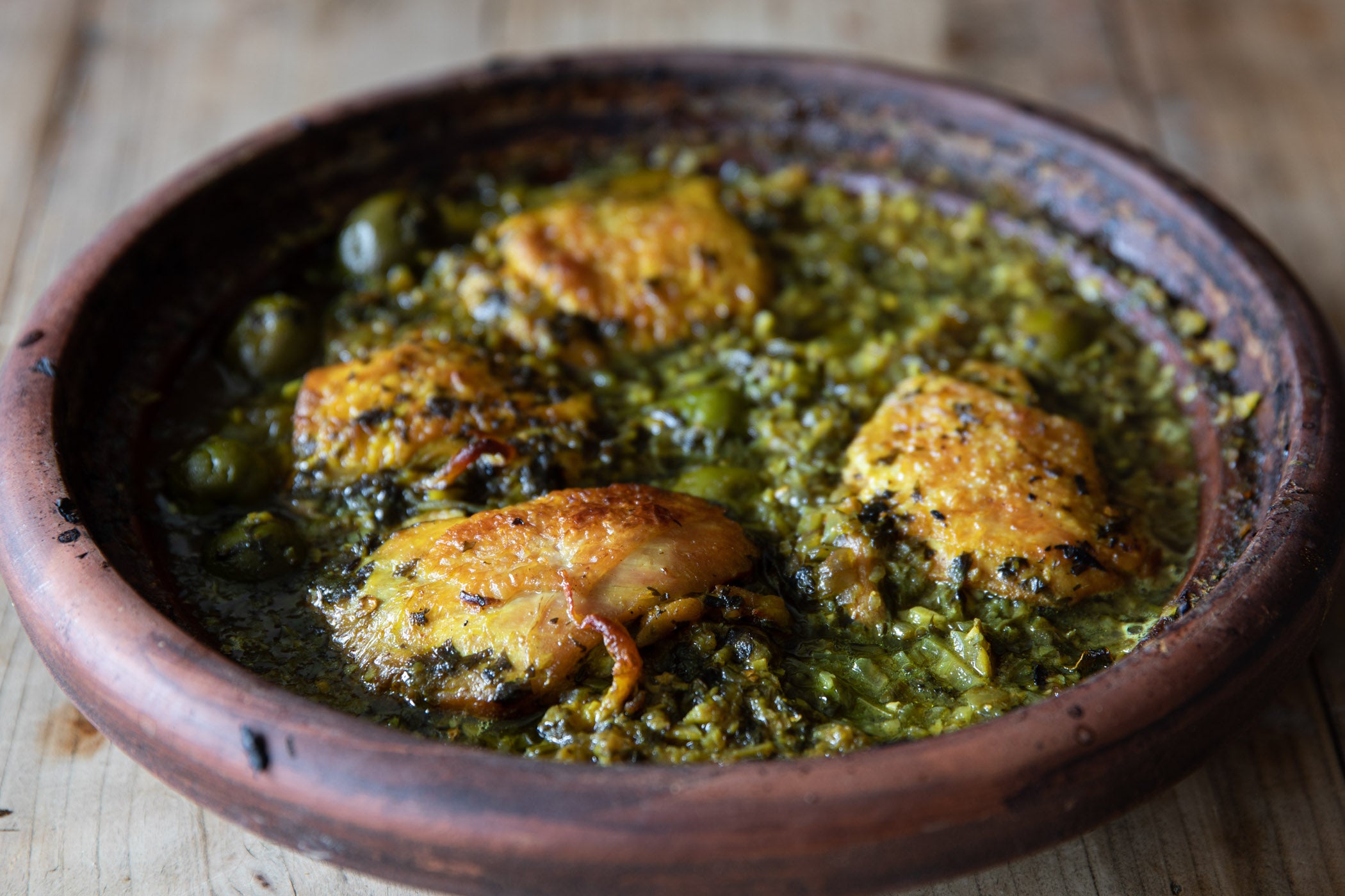 Chicken Thighs, Bone-In Skin-On