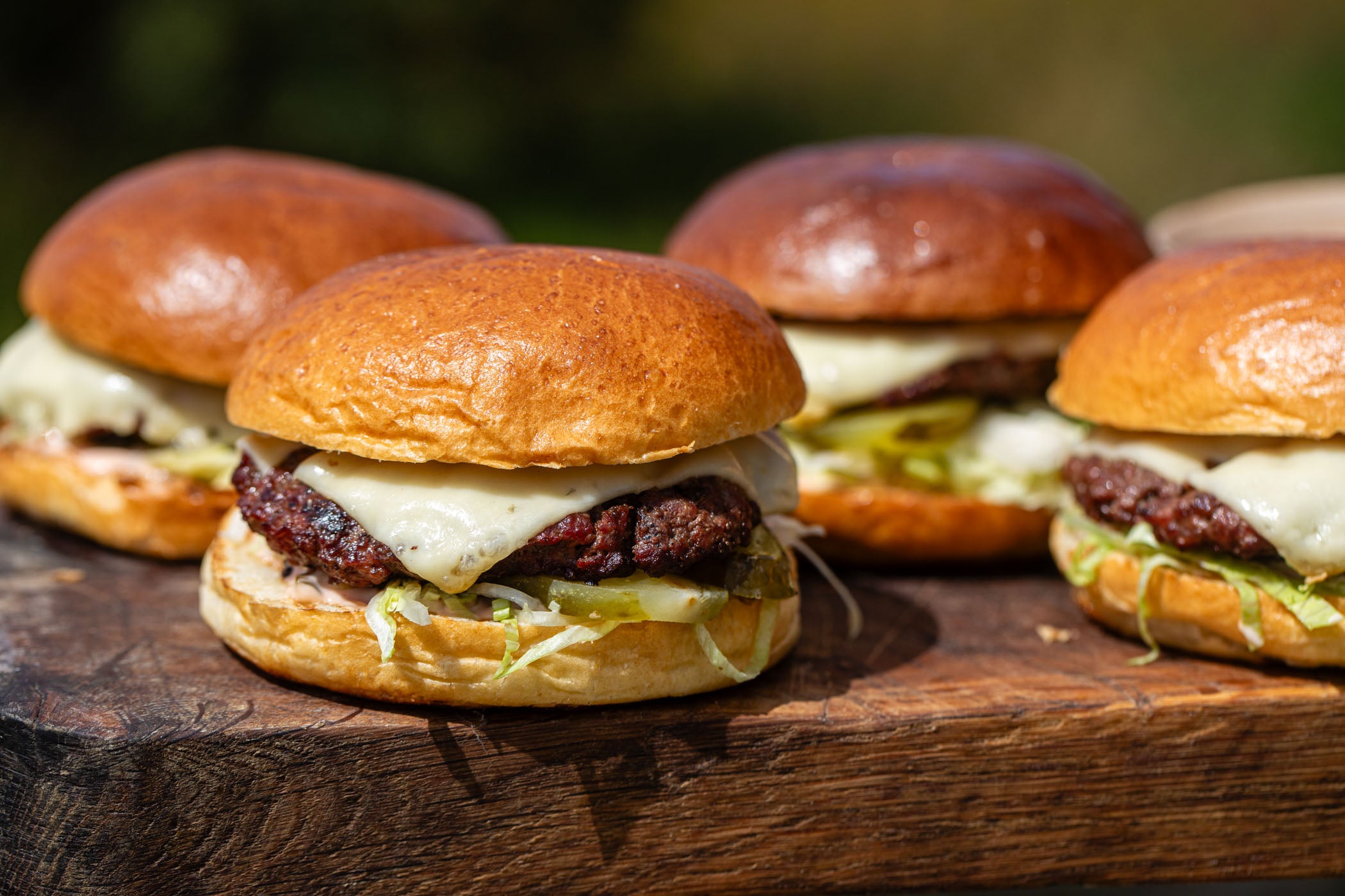 Smoked Lardo Steak Burgers
