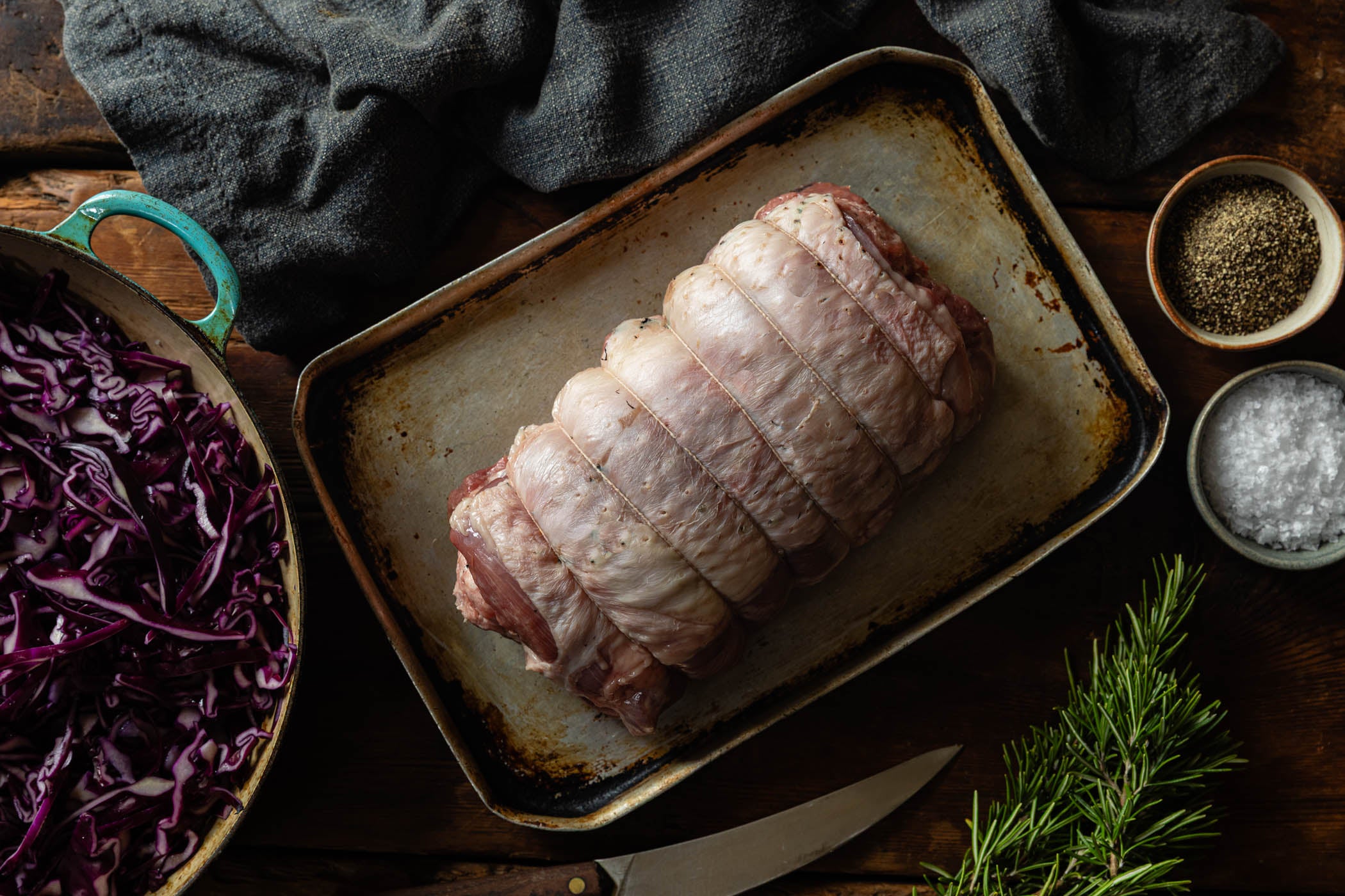 Rolled & Stuffed Turkey Leg