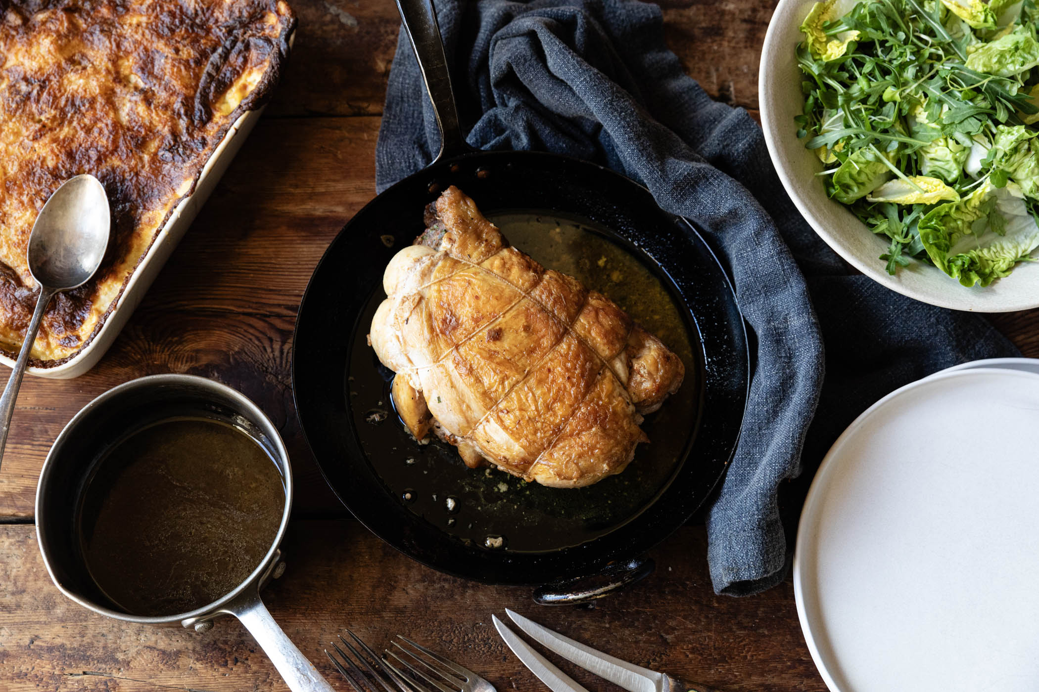 Rolled Cockerel with Wild Garlic Stuffing