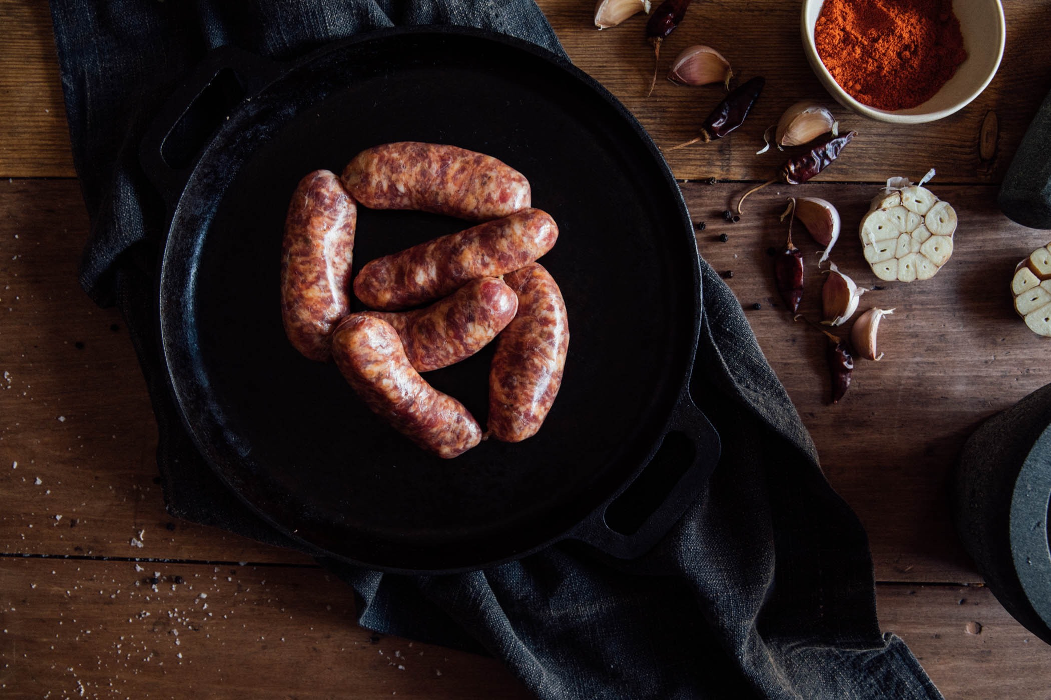 Calabrian-Style Pork Sausages