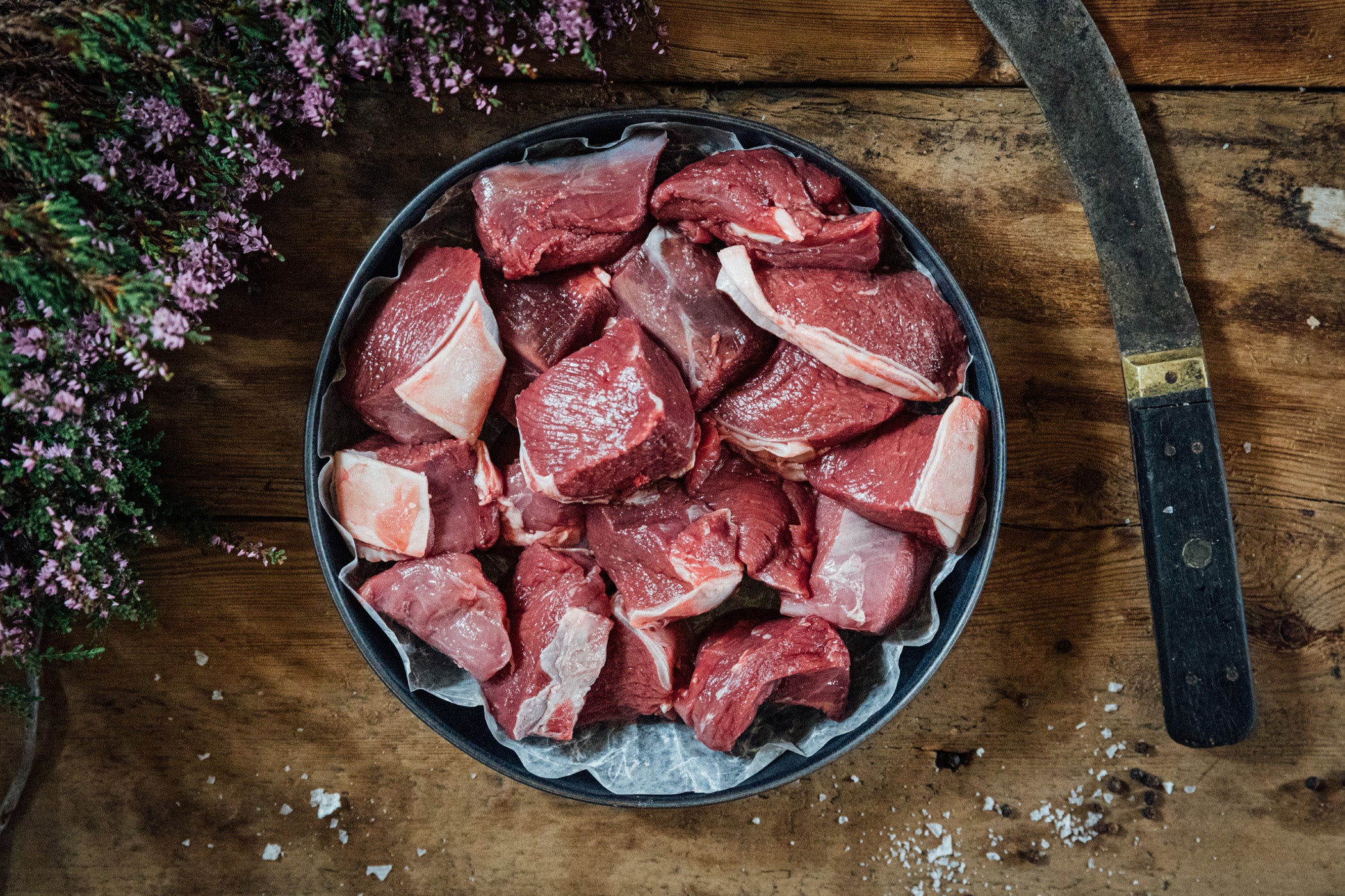 Diced Venison