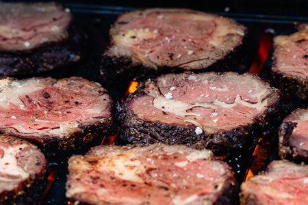 pan fried denver steak with bone marrow compound butter 