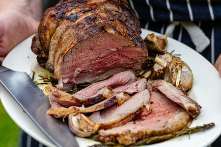 Outdoor-reared native breed mutton chops dry-aged on the bone for >28 days