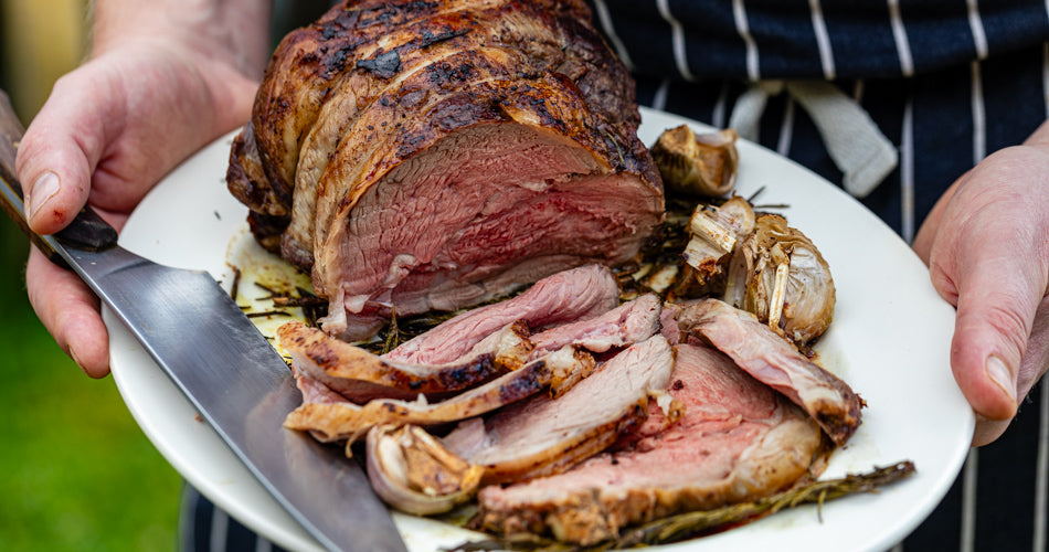 Outdoor-reared native breed mutton chops dry-aged on the bone for >28 days