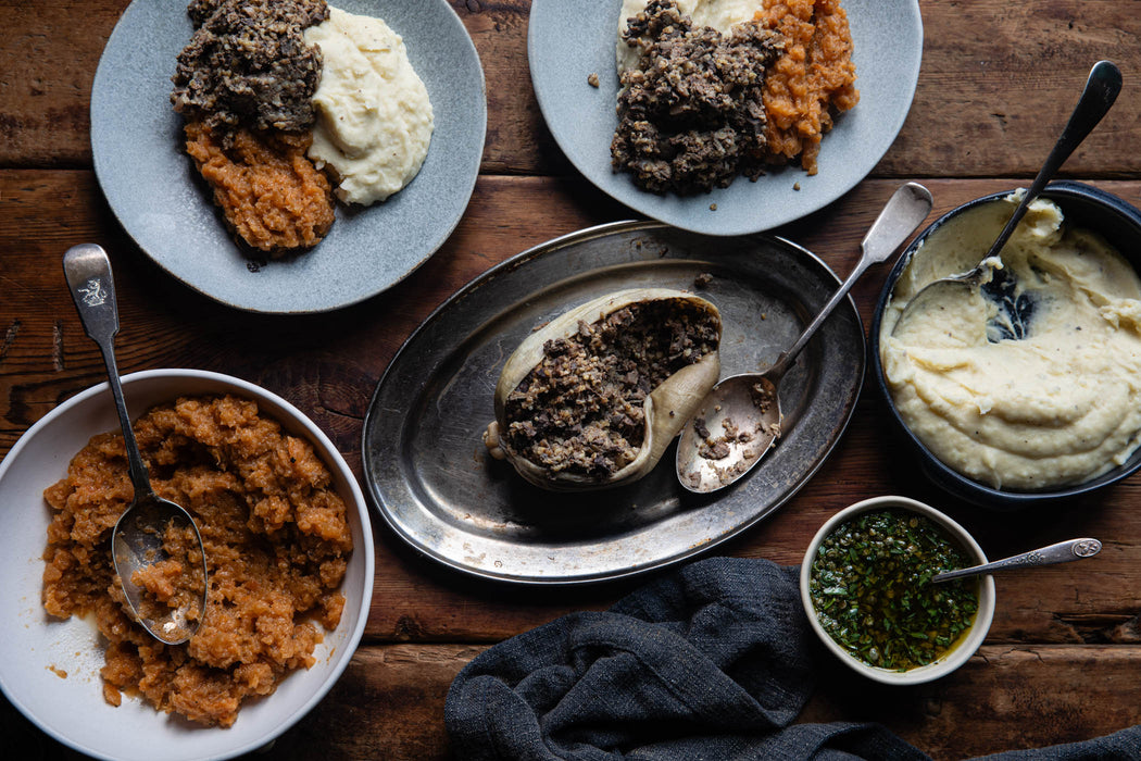 x GLORIOSA & Rosie Healey | Haggis for Burns Night