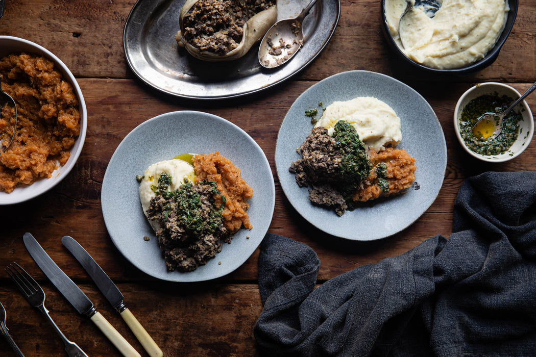 x GLORIOSA & Rosie Healey | Haggis for Burns Night