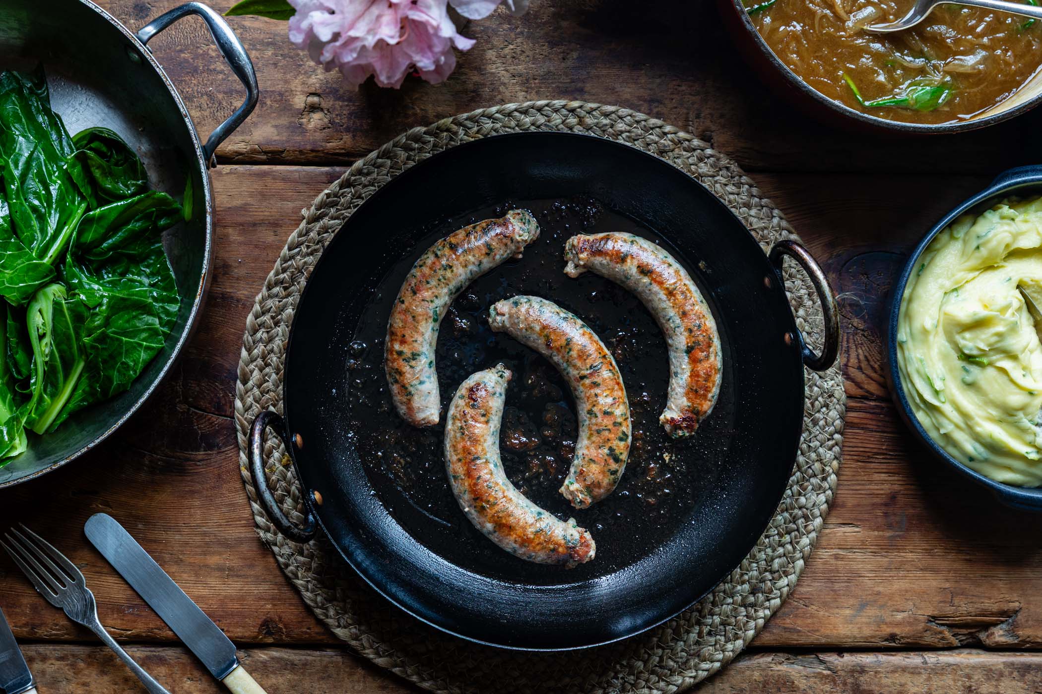 Pork & Wild Garlic Sausages