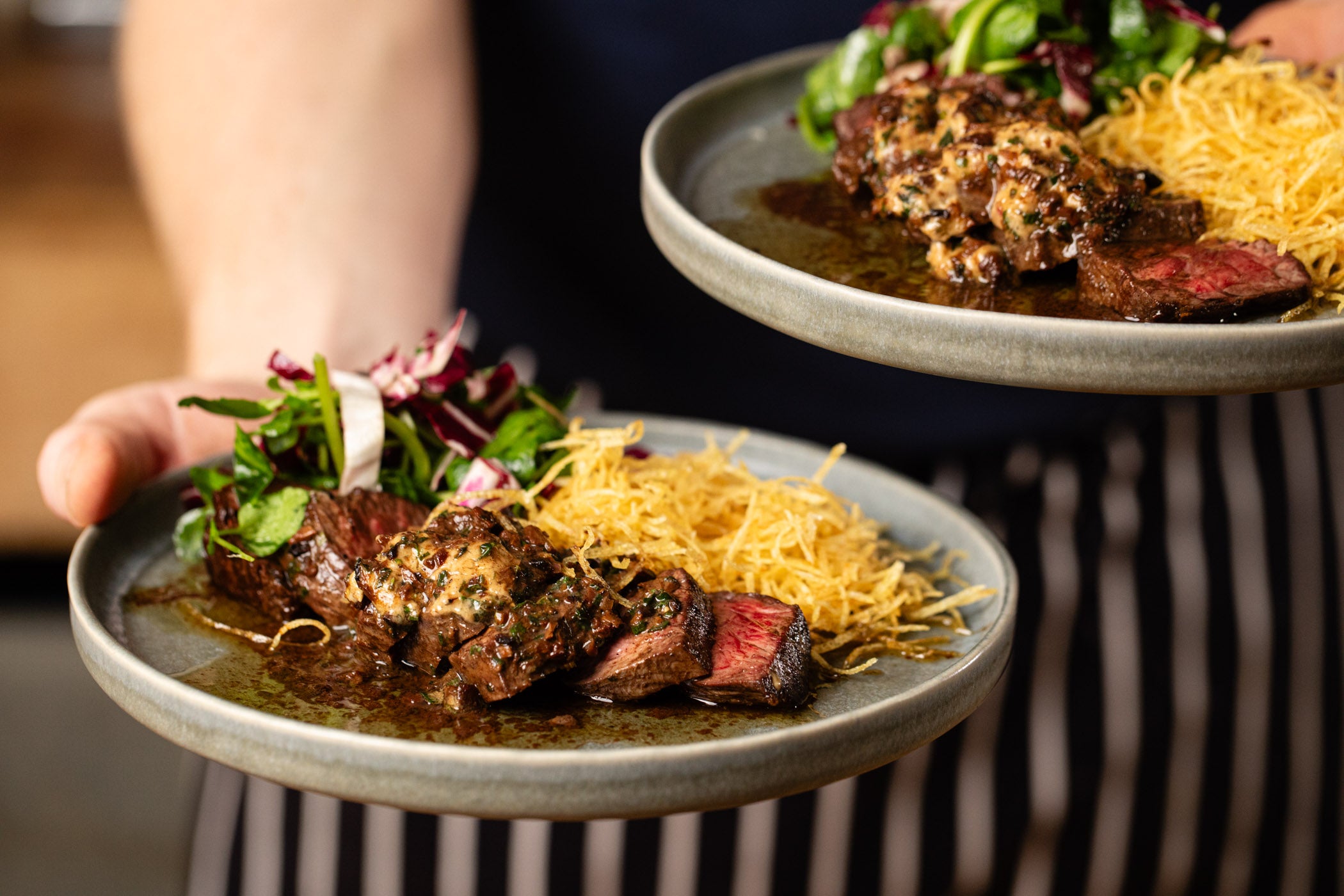 Onglet Steak with Cep Butter