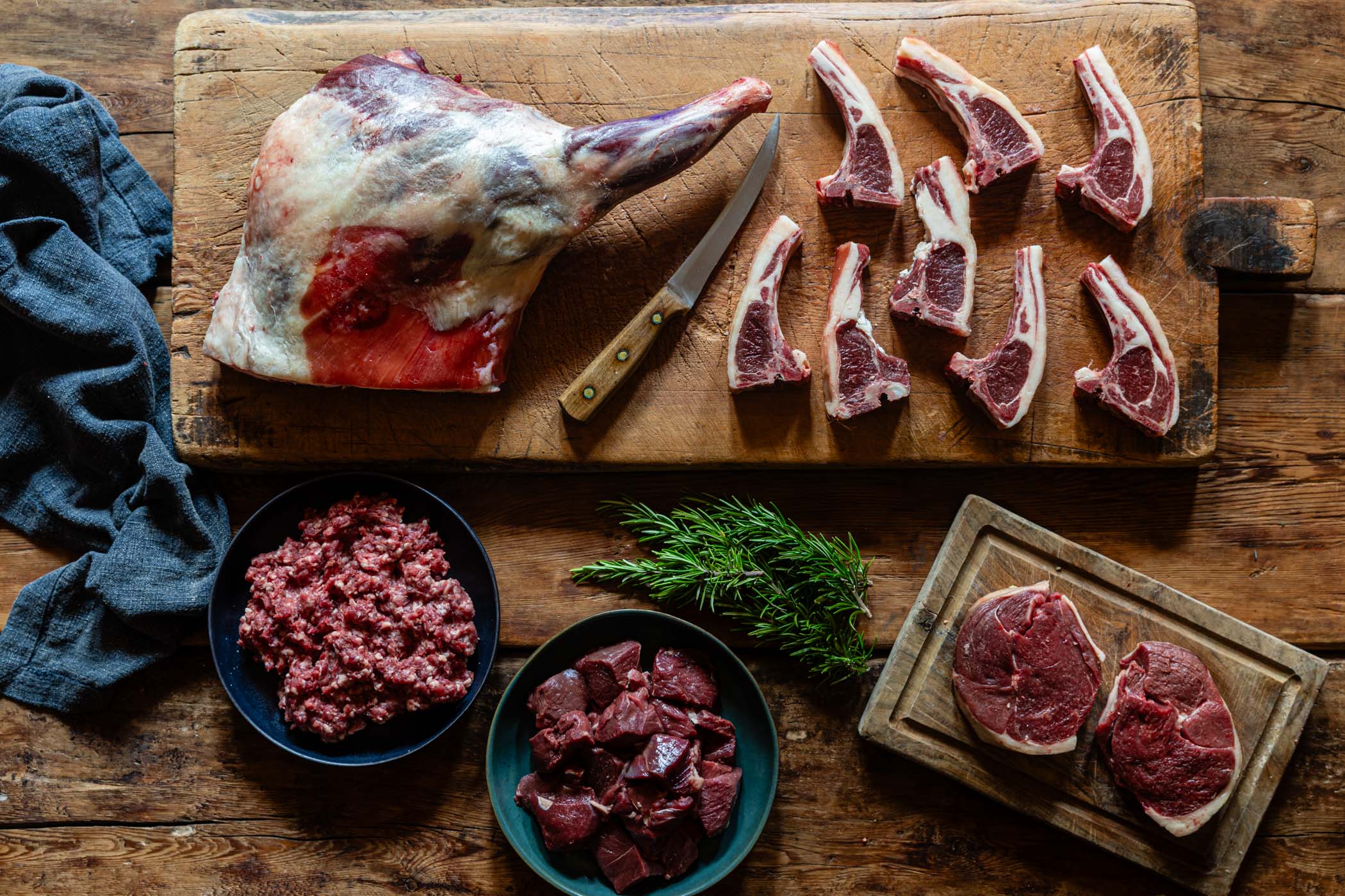 Hogget Meat Box – Black Welsh Mountain from Linda & Bill Price