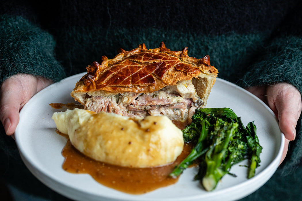 x Finer Pleasures | Chicken, Ham & Mushroom Pie