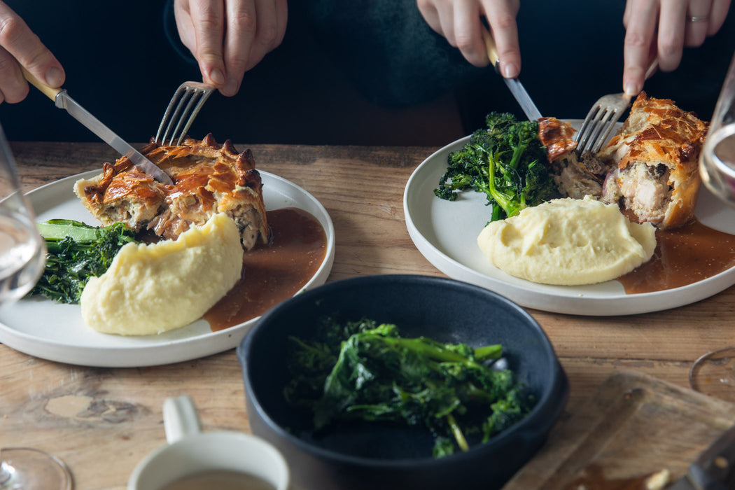x Finer Pleasures | Chicken, Ham & Mushroom Pie
