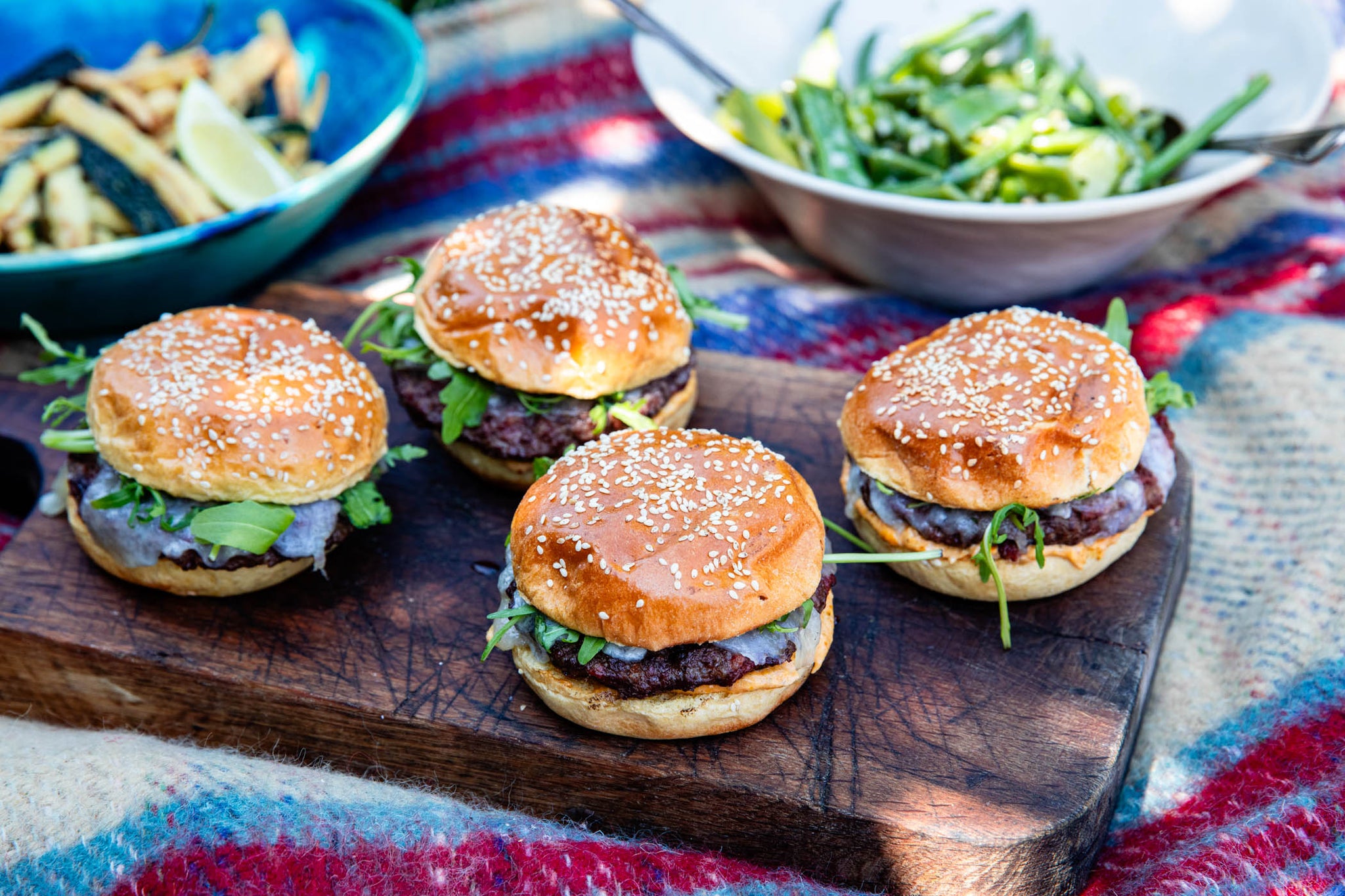 x SLAP & PICKLE Smoked Lardo Steak Burgers