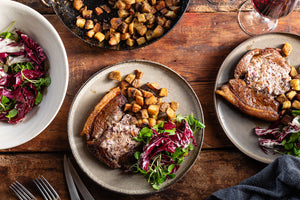 Rump Steak with Bordelaise Butter