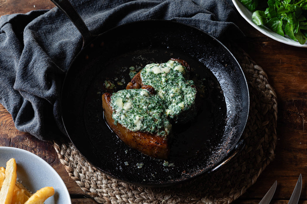 x BOUCHON RACINE Rump Steak w/ Henry Harris’ Roquefort Butter