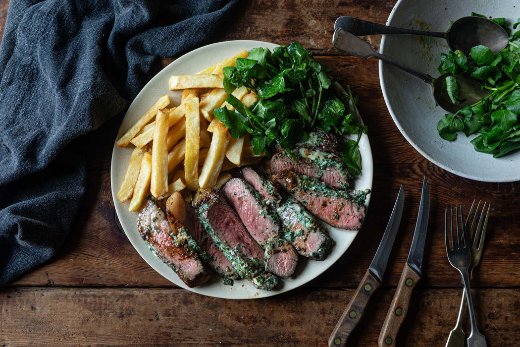x BOUCHON RACINE Rump Steak w/ Henry Harris’ Roquefort Butter