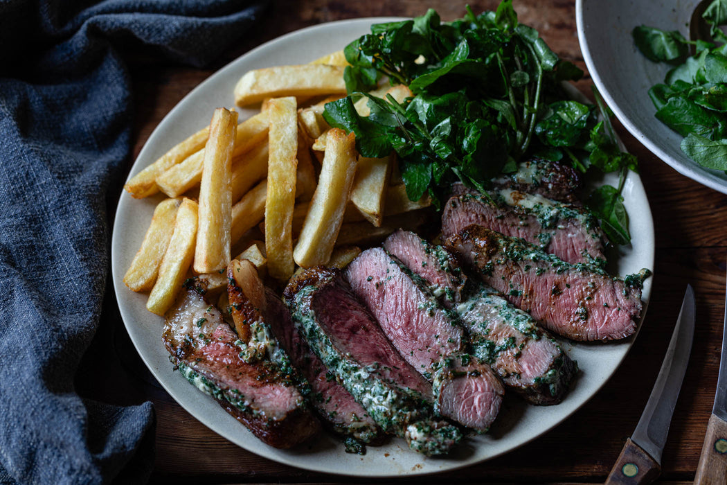 x BOUCHON RACINE Rump Steak w/ Henry Harris’ Roquefort Butter