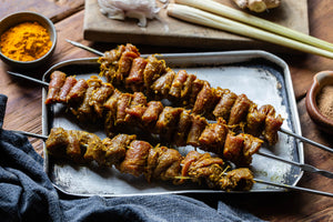 Malaysian Beef Satay Skewers