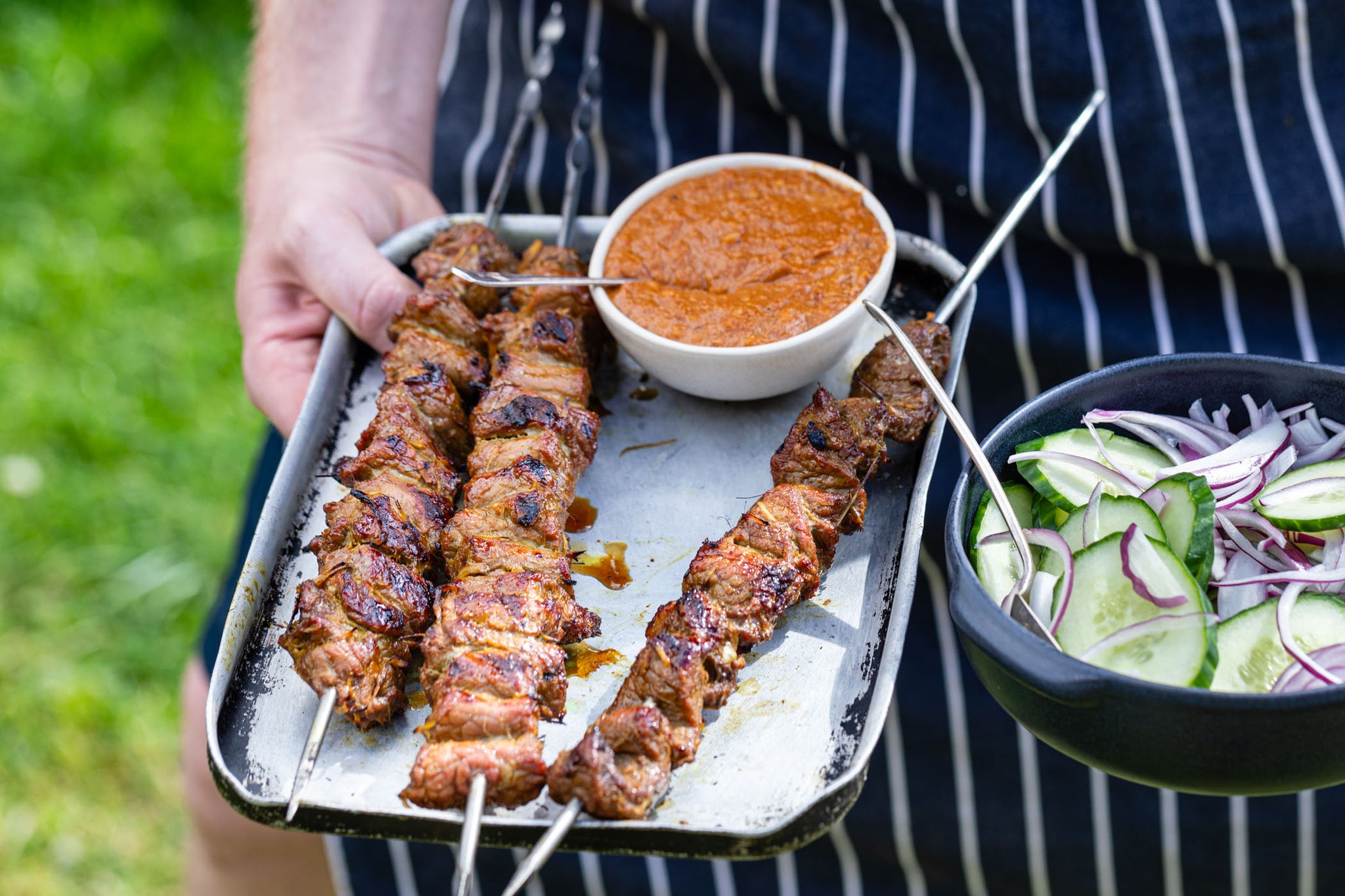 Malaysian Beef Satay Skewers