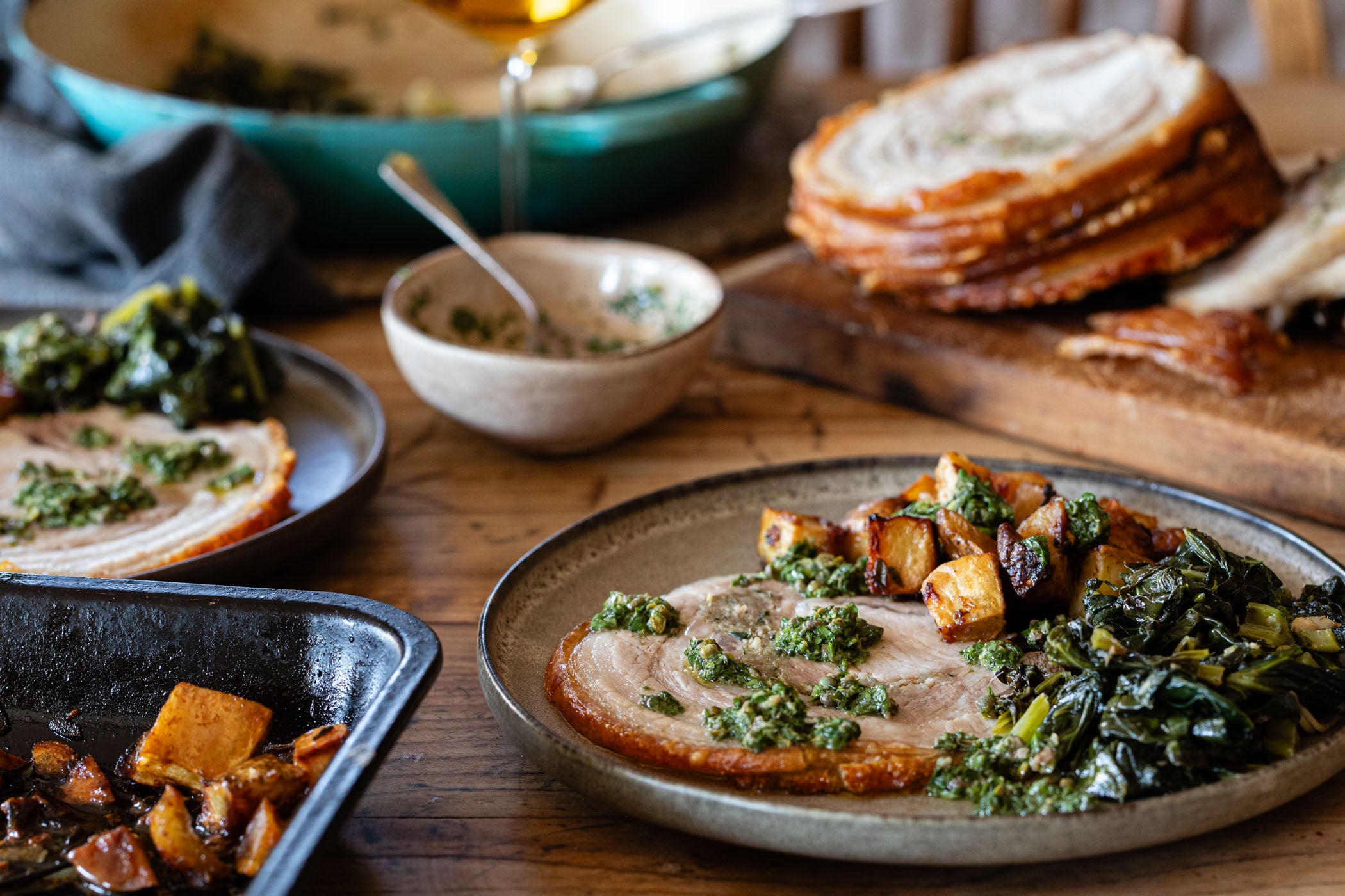 Easter Wild Garlic Porchetta