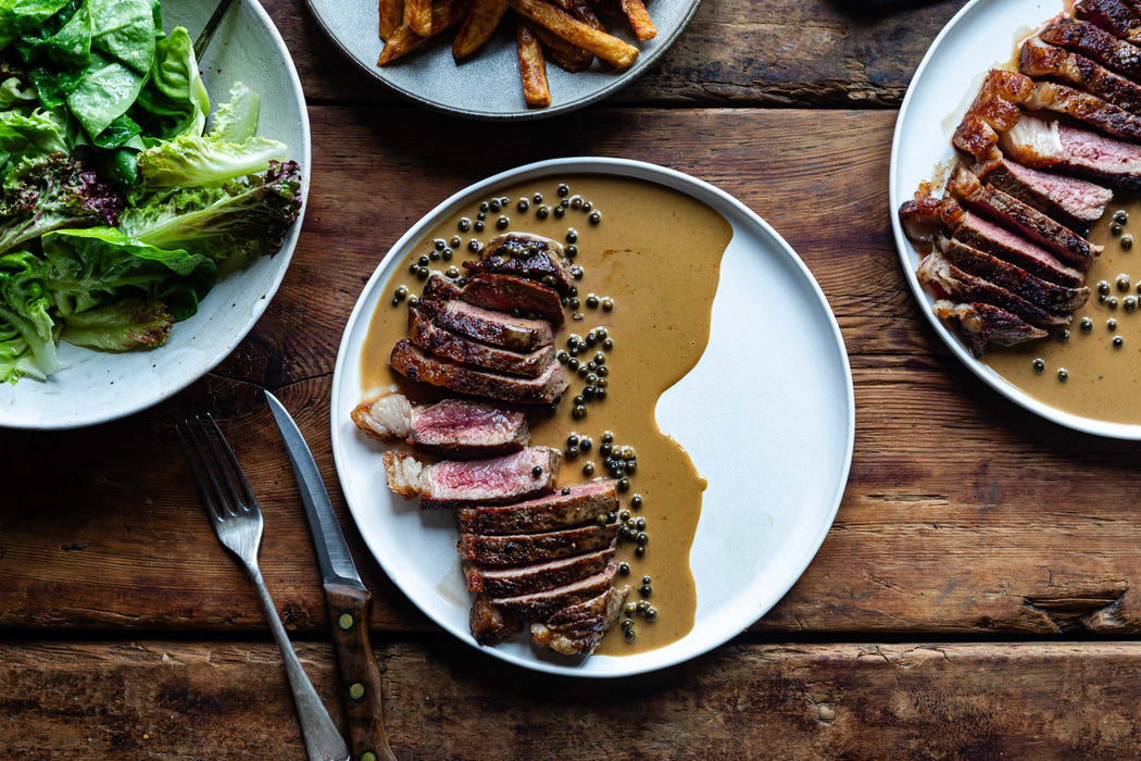 x Maison François | Entrecôte & Peppercorn Sauce