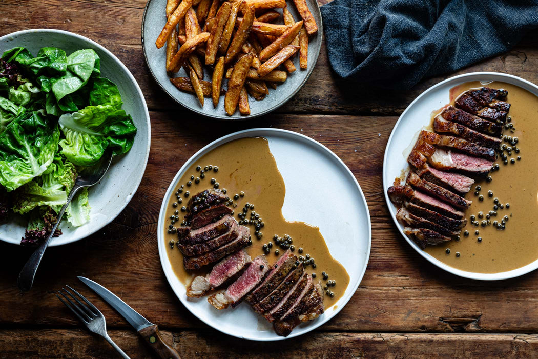 x Maison François | Entrecôte & Peppercorn Sauce