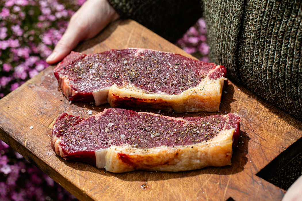 Sirloin Steak with Smoked Bone Marrow Butter