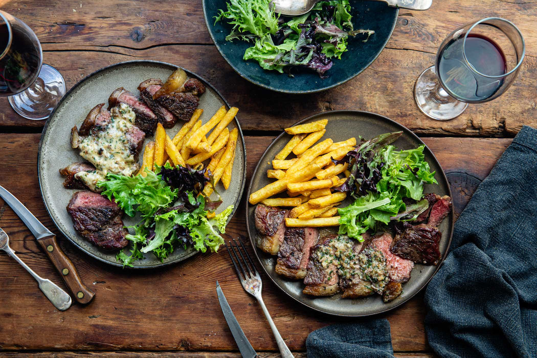 Sirloin Steak with Smoked Bone Marrow Butter
