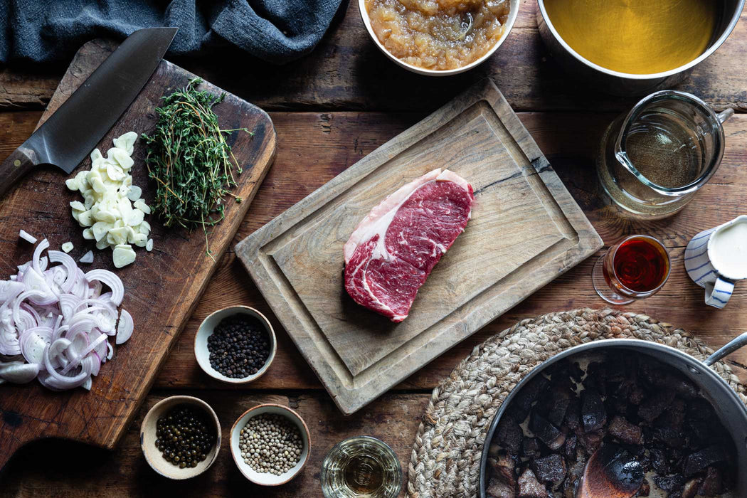 x Maison François | Entrecôte & Peppercorn Sauce