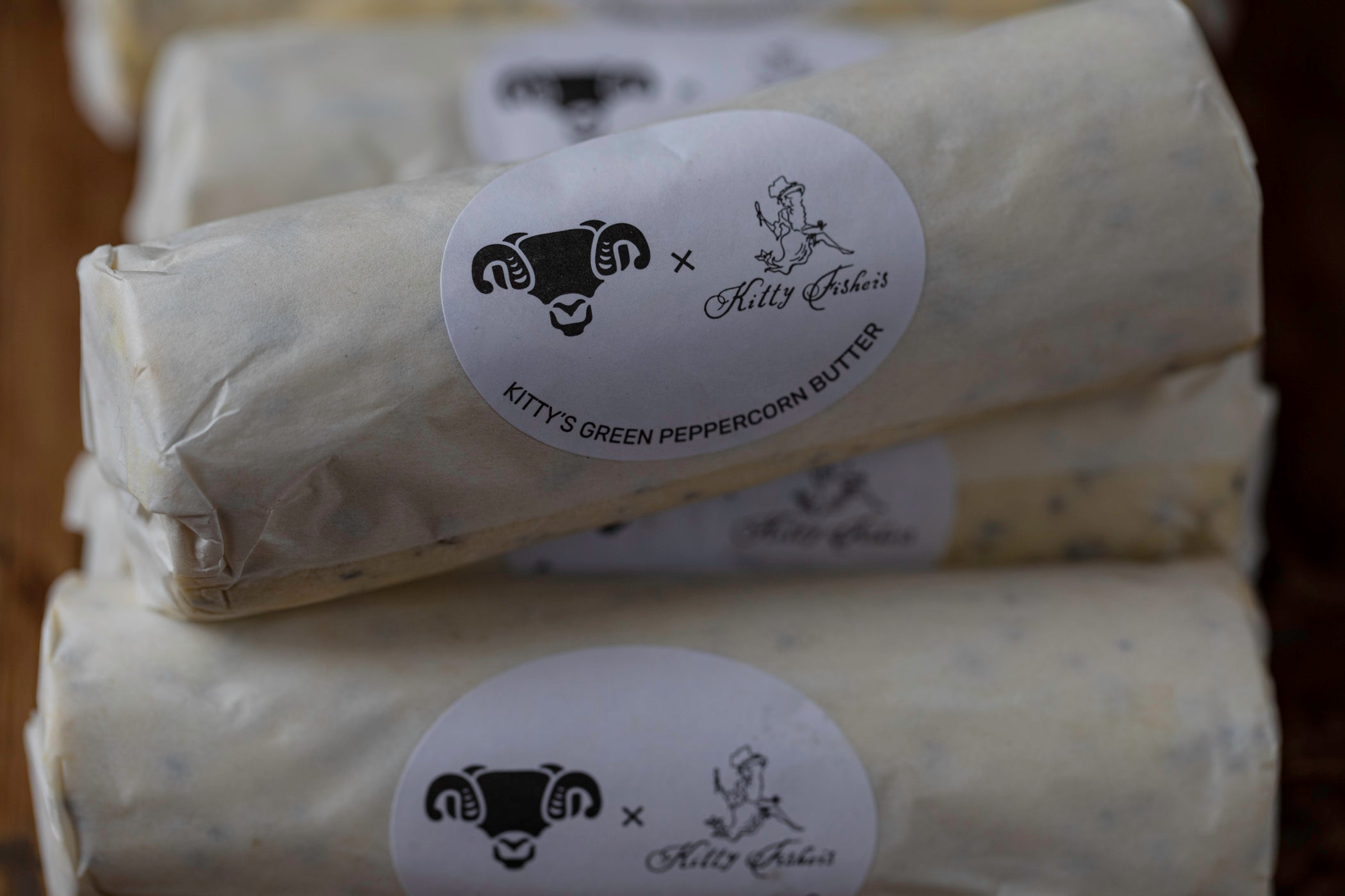 Kitty's Green Peppercorn Butter