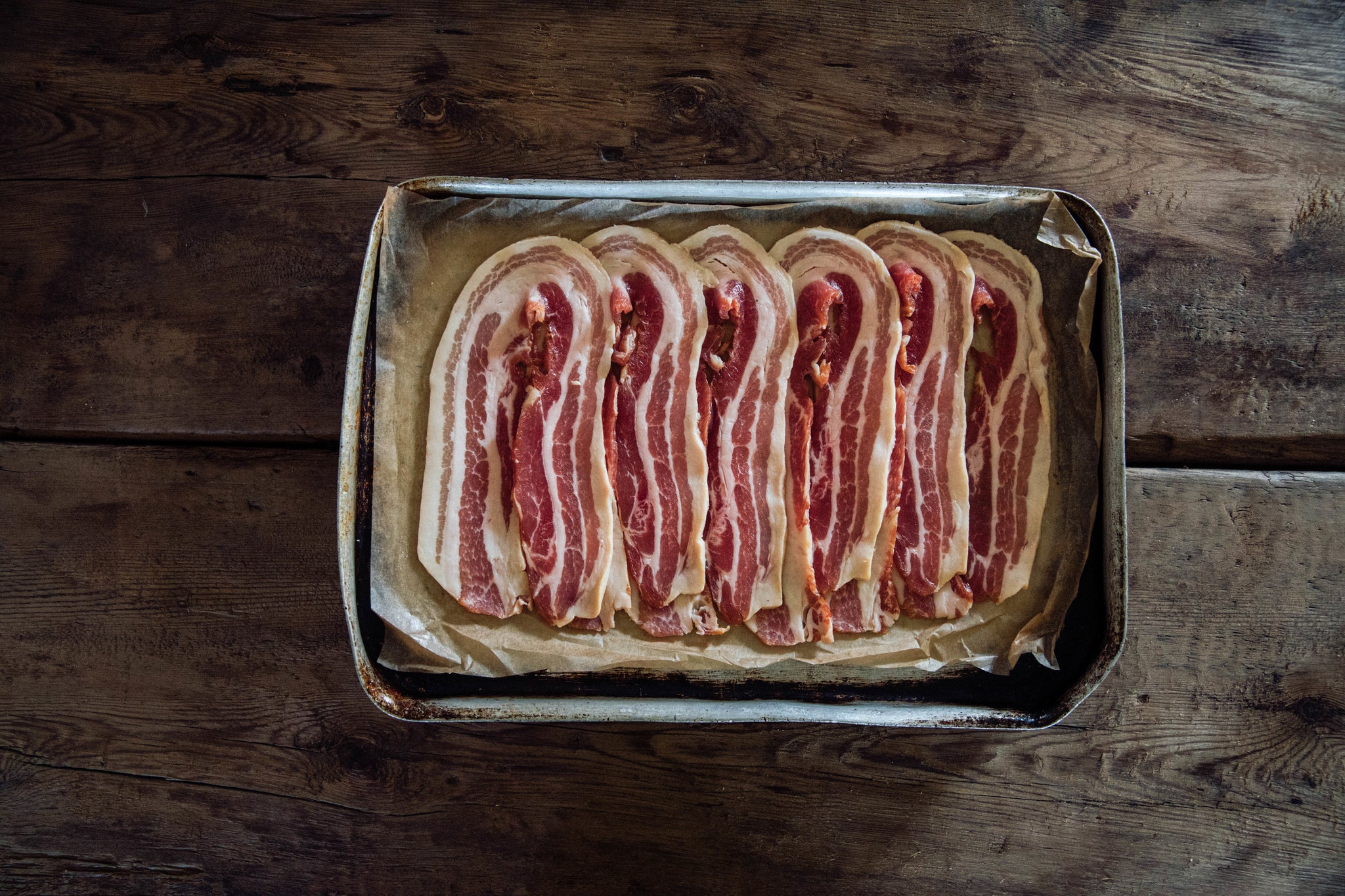 Quality cut Dry-Cured Streaky Bacon
