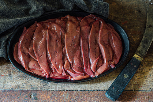 Pig Liver, Sliced