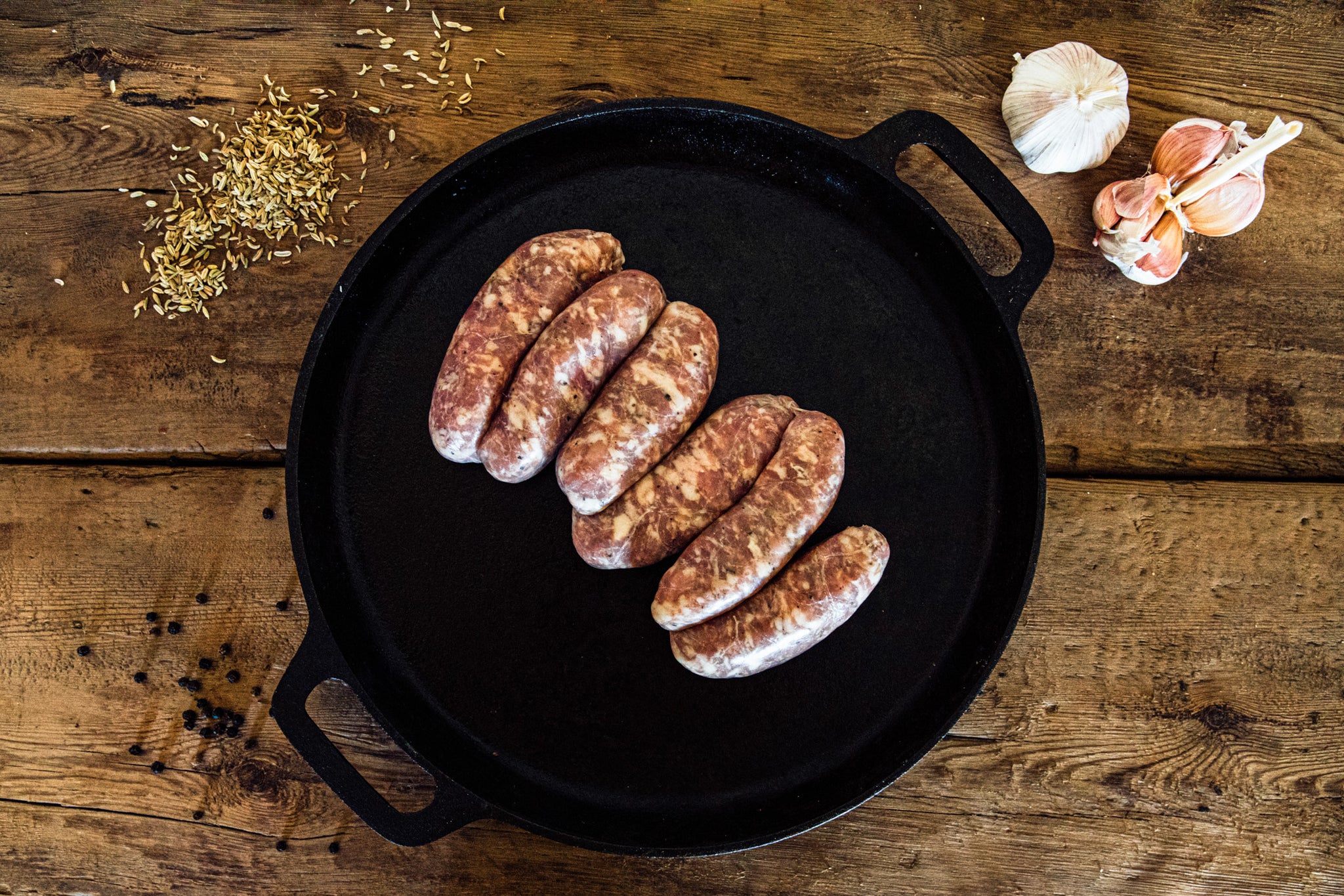 Tuscan-style Pork, Fennel & Red Wine Sausages